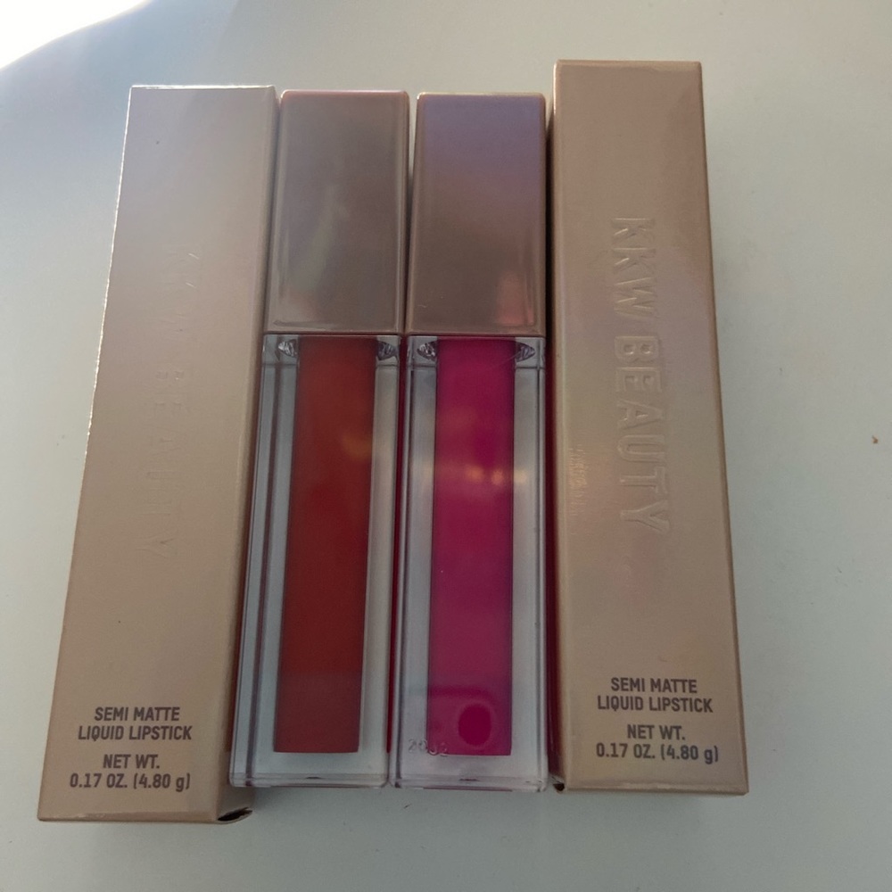 KKW semi matte lipsticks